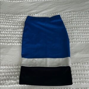 Hot Gal Color Block Pencil Skirt